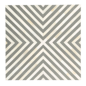 Butler Specialty Anais White and Grey Bone Inlay End Table 5510321