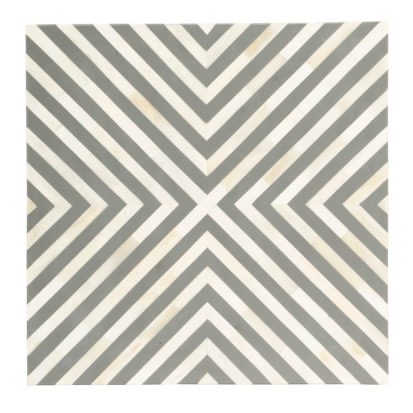 Butler Specialty Anais White and Grey Bone Inlay End Table 5510321