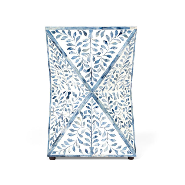 Butler Specialty Anais White and Blue Bone Inlay End Table 5510417