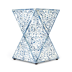 Butler Specialty Anais White and Blue Bone Inlay End Table 5510417