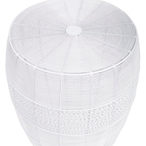 Butler Specialty Bellarose  White Metal End Table 5512288