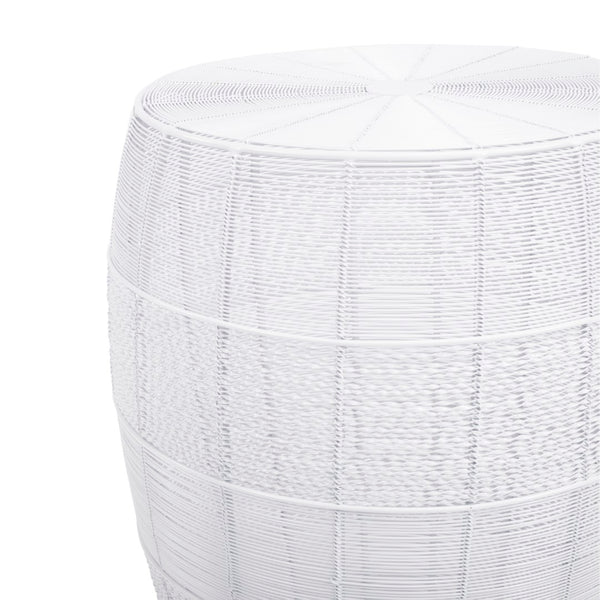 Butler Specialty Bellarose  White Metal End Table 5512288