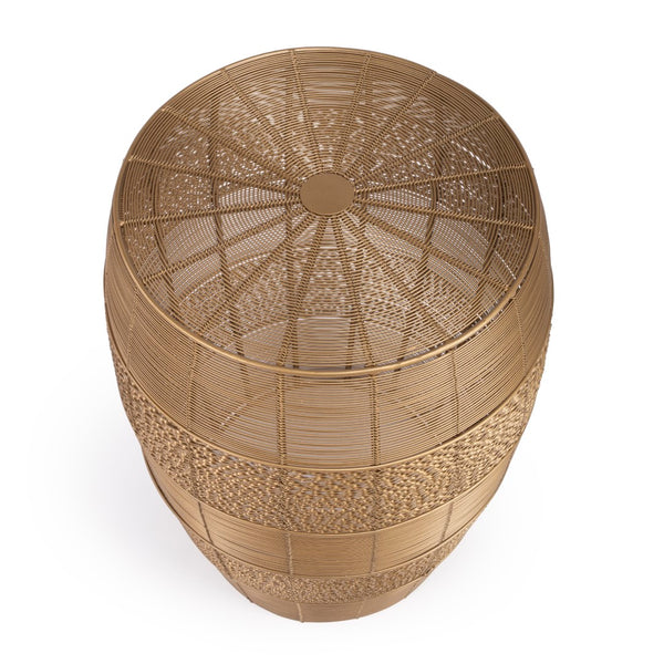 Butler Specialty Bellarose  Gold Metal End Table 5512402