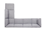 Churchill Modern 6-piece Upholstered Tufted Sectional Set Grey