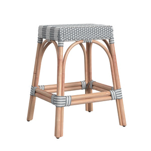 Butler Specialty Robias 24.5"  Grey Rectangular Rattan Counter Stool 5513144