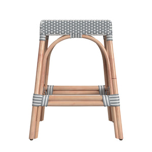 Butler Specialty Robias 24.5"  Grey Rectangular Rattan Counter Stool 5513144