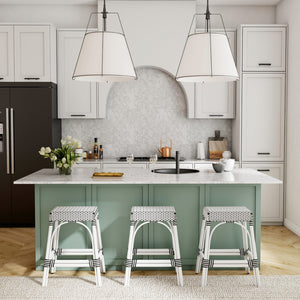 Butler Specialty Robias 24.5" Tan/Beige Rectangular Rattan Counter Stool 5513288