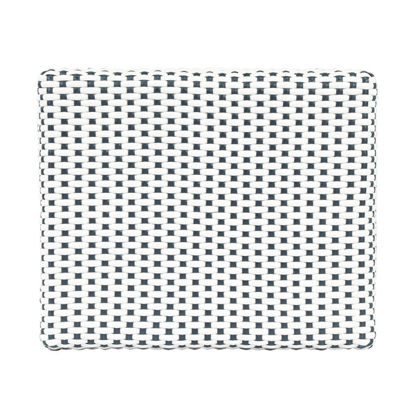 Butler Specialty Robias  24.5" Nevy & White Rectangular Rattan Counter Stool 5513291