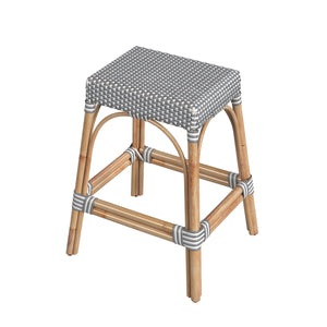 Butler Specialty Tobias 24.5" Gray Rattan Rectangular Counter Stool 5513329