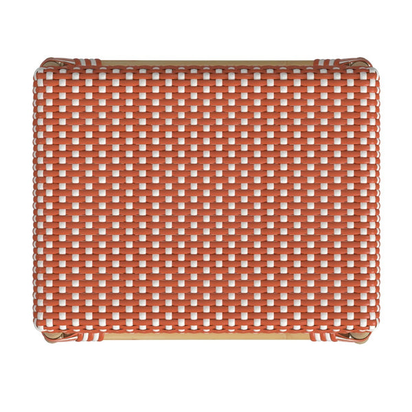 Butler Specialty Tobias 24.5" Rattan Orange and White Counter Stool 5513427