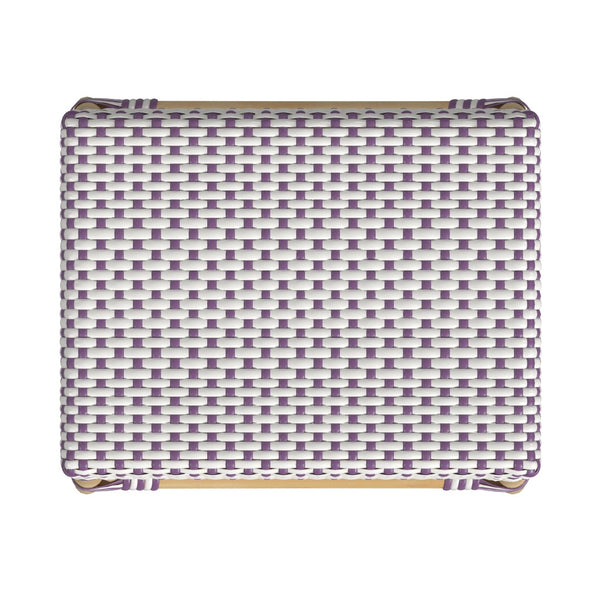 Butler Specialty Tobias 24.5" Rattan White and Purple Counter Stool 5513429
