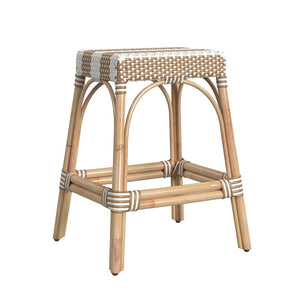 Butler Specialty Robias 24.5" Beige Diamond  Rectangular Rattan Counter Stool 5513984