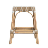 Butler Specialty Robias 24.5" Beige Diamond  Rectangular Rattan Counter Stool 5513984