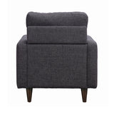 Watsonville Casual Tufted Back Chair Grey
