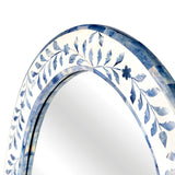 Butler Specialty Trubadur Blue and White Bone Inlay Wall Mirror 5528417