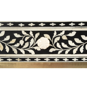 Butler Specialty Perilla Black and White Bone Inlay Writing Desk 5529318