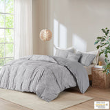 Dover Casual 60% Organic Cotton 40% Cotton Comforter Cover Set W/ Removable Insert
