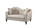 Athalia Vintage Loveseat with 3 Pillows