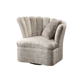 Athalia Vintage Swivel Chair with 1 Pillow