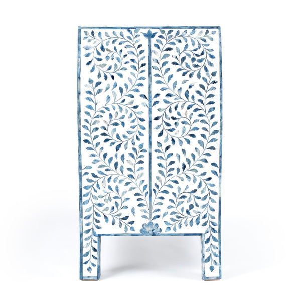 Butler Specialty Trubadur Blue and White Bone Inlay 3 Drawer Chest 5531417