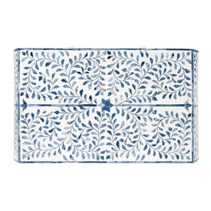 Butler Specialty Trubadur Blue and White Bone Inlay 3 Drawer Chest 5531417