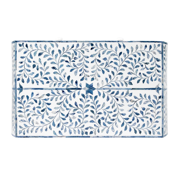 Butler Specialty Trubadur Blue and White Bone Inlay 3 Drawer Chest 5531417