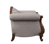 Miyeon Transitional Chair with 1 Pillow Fabric (cc#) • Cherry (cc#) --> Nicole 55367-ACME