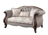 Miyeon Transitional Loveseat with 3 Pillows