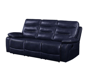 Aashi Contemporary Sofa (Motion) Navy Leather-Gel Match (Navy Leather-Gel Match HL0903) --> 22 RMB/M 55370-ACME
