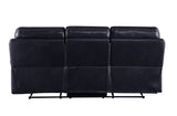 Aashi Contemporary Sofa (Motion) Navy Leather-Gel Match (Navy Leather-Gel Match HL0903) --> 22 RMB/M 55370-ACME