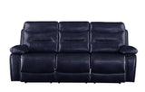 Aashi Contemporary Sofa (Motion) Navy Leather-Gel Match (Navy Leather-Gel Match HL0903) --> 22 RMB/M 55370-ACME