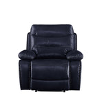 Aashi Contemporary Recliner (Power Motion) Navy Leather-Gel Match (Navy Leather-Gel Match HL0903) --> 22 RMB/M 55373-ACME