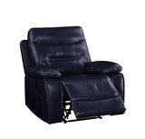 Aashi Contemporary Recliner Navy Leather-Gel Match (Navy Leather-Gel Match HL0903) --> 22 RMB/M 55372-ACME