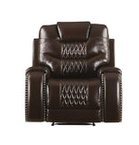 Braylon Contemporary Recliner (Motion) Brown PU (Tucson Brown) Brian conf. 55417-ACME