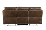 Aashi Contemporary Sofa (Motion) Brown Leather-Gel Match (YQ190901 Brown Leather-Gel Match) --> 22 RMB/M 55420-ACME