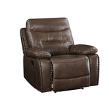 Aashi Contemporary Recliner Brown Leather-Gel Match (YQ190901 Brown Leather-Gel Match) --> 22 RMB/M 55422-ACME