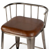 Butler Specialty Coriander Iron & Leather Counter Stool 5542344