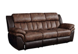 Jaylen Contemporary Sofa (Motion) Toffee & Espresso Polished MFB (PI# Sierra Toffee match Sierra Espresso) 55425-ACME