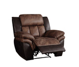 Jaylen Contemporary Recliner Toffee & Espresso Polished MFB (PI# Sierra Toffee match Sierra Espresso) 55427-ACME