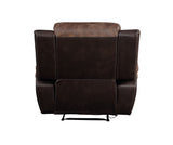 Jaylen Contemporary Recliner Toffee & Espresso Polished MFB (PI# Sierra Toffee match Sierra Espresso) 55427-ACME