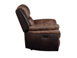 Jaylen Contemporary Recliner Toffee & Espresso Polished MFB (PI# Sierra Toffee match Sierra Espresso) 55427-ACME