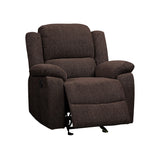 Madden Contemporary Glider Recliner Brown Chenille (Chenille SP0772A-21 -- PI# SP0772A-79) 55447-ACME