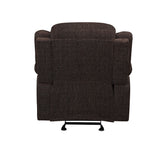 Madden Contemporary Glider Recliner Brown Chenille (Chenille SP0772A-21 -- PI# SP0772A-79) 55447-ACME