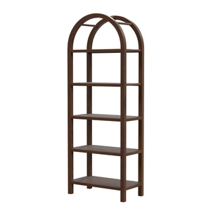 Butler Specialty Aila Arched 5 Tier Etagere XRT  MDF,  Walnut Veneer,Rubberwood 5545188-BUTLER