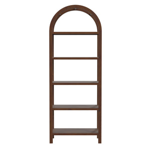 Butler Specialty Aila Arched 5 Tier Etagere XRT  MDF,  Walnut Veneer,Rubberwood 5545188-BUTLER