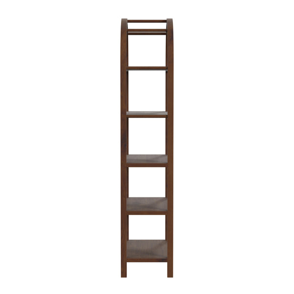 Butler Specialty Aila Arched 5 Tier Etagere XRT  MDF,  Walnut Veneer,Rubberwood 5545188-BUTLER