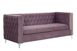 Rhett Transitional Sectional Sofa Purple Velvet (Purple MJ11-32) 55500-ACME