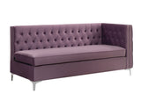 Rhett Transitional Sectional Sofa Purple Velvet (Purple MJ11-32) 55500-ACME