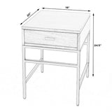 Butler Specialty Hans 1 Drawer Wood and Iron End Table 5550419