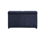 Nekoda Contemporary Sleeper Sectional Sofa with Storage and Ottoman